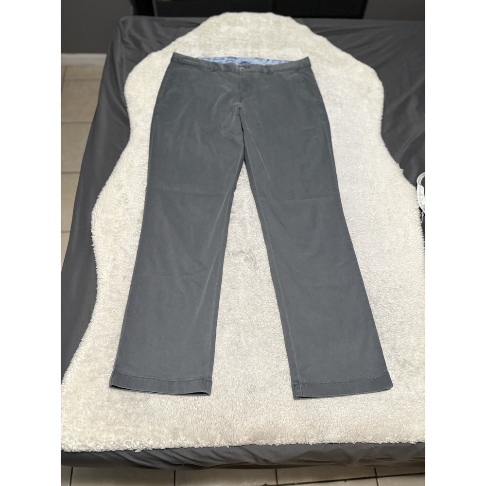 Tommy Bahama Men's Gray Straight Chino Pants Size 36x32 Solid